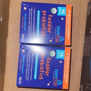 Love bug toddlers probiotics 12 months up to four years 30 stick packs